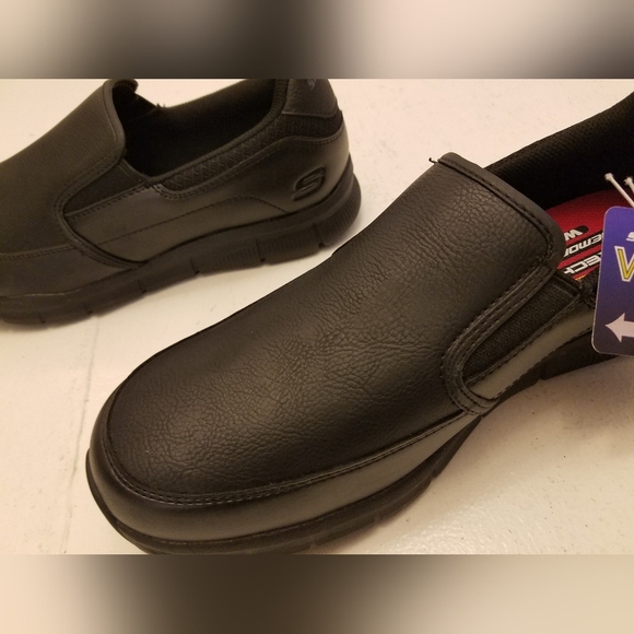 NWT Skechers Men\'s Nampa Groton Service Slip on Shoes  Wide Fit  Black Size 10 main image 13